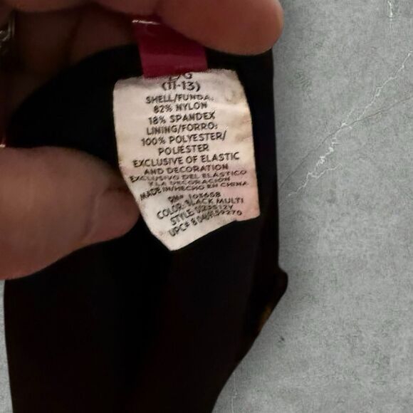 OP‎ Black Embroidered Bikini Set - Picture 7 of 8